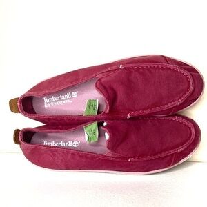 Timberland Earthkeepers Pink Canvas Slip-On Shoes 6